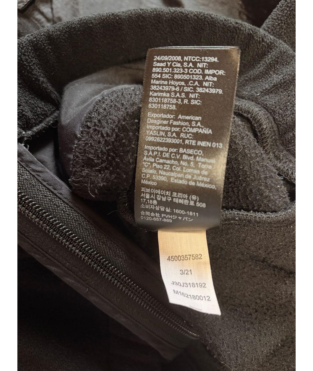 CALVIN KLEIN Черная полиэстеровая куртка, фото 5