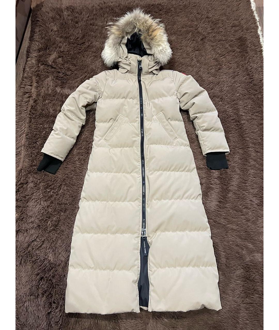 CANADA GOOSE Бежевый пуховик, фото 9