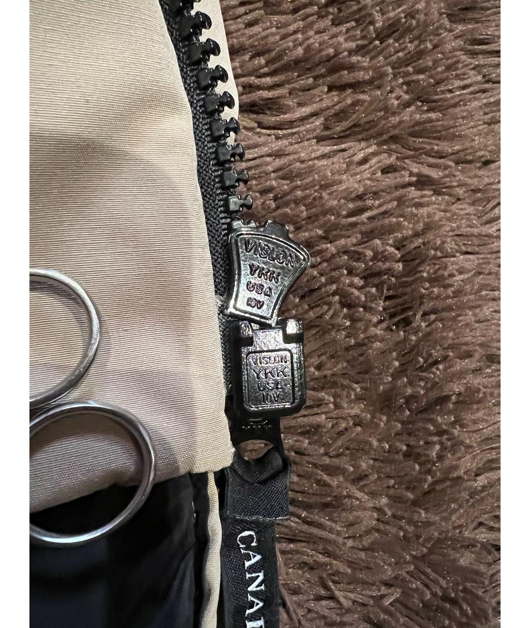 CANADA GOOSE Бежевый пуховик, фото 7