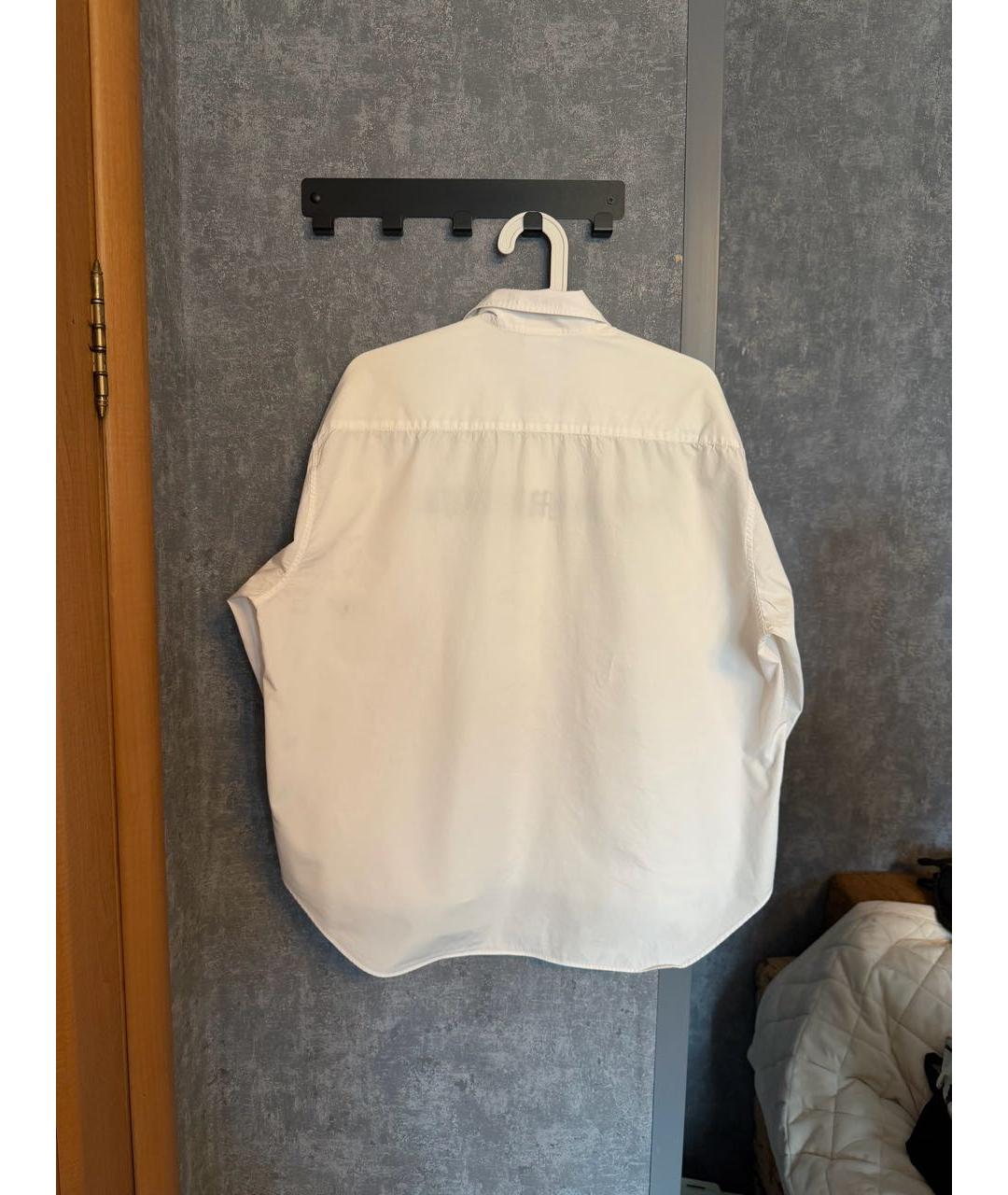 VETEMENTS Белая хлопковая кэжуал рубашка, фото 2