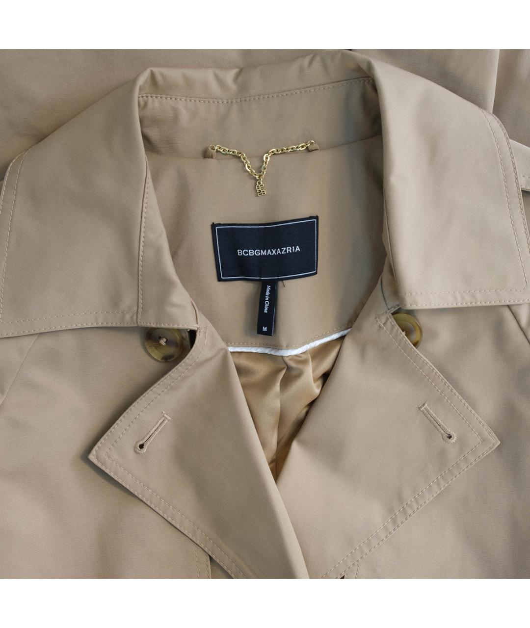 BCBG MAXAZRIA Бежевый полиэстеровый тренч/плащ, фото 3