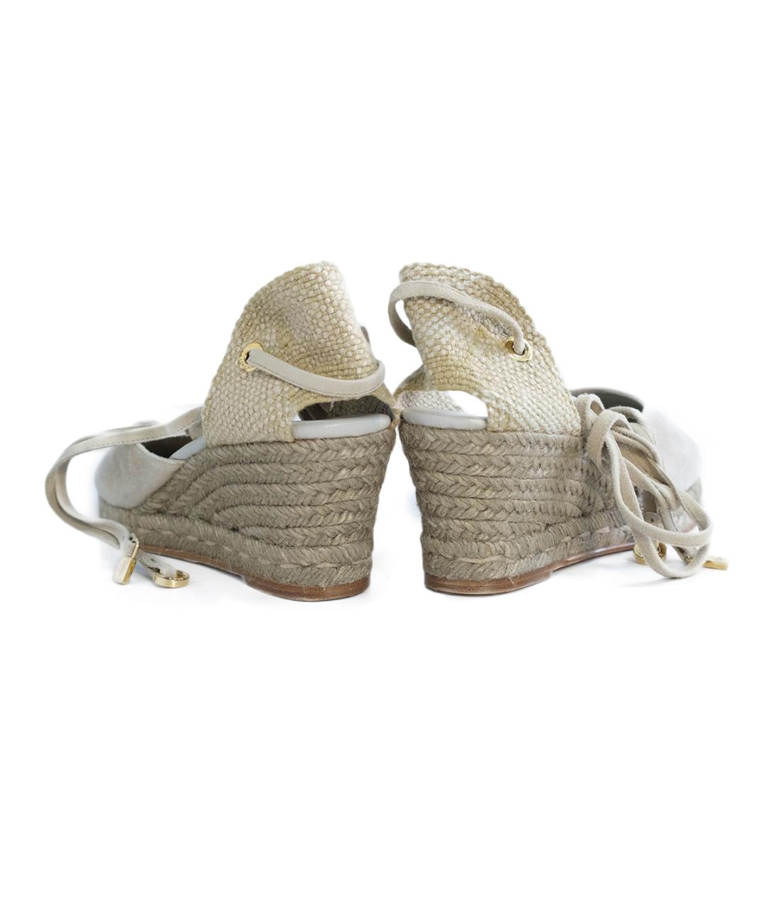 LORO PIANA Бежевые замшевые эспадрильи, фото 5