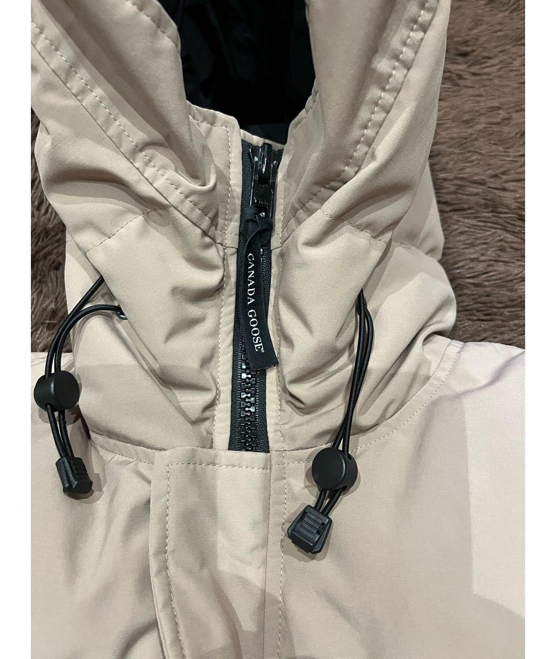 CANADA GOOSE Бежевый пуховик, фото 3