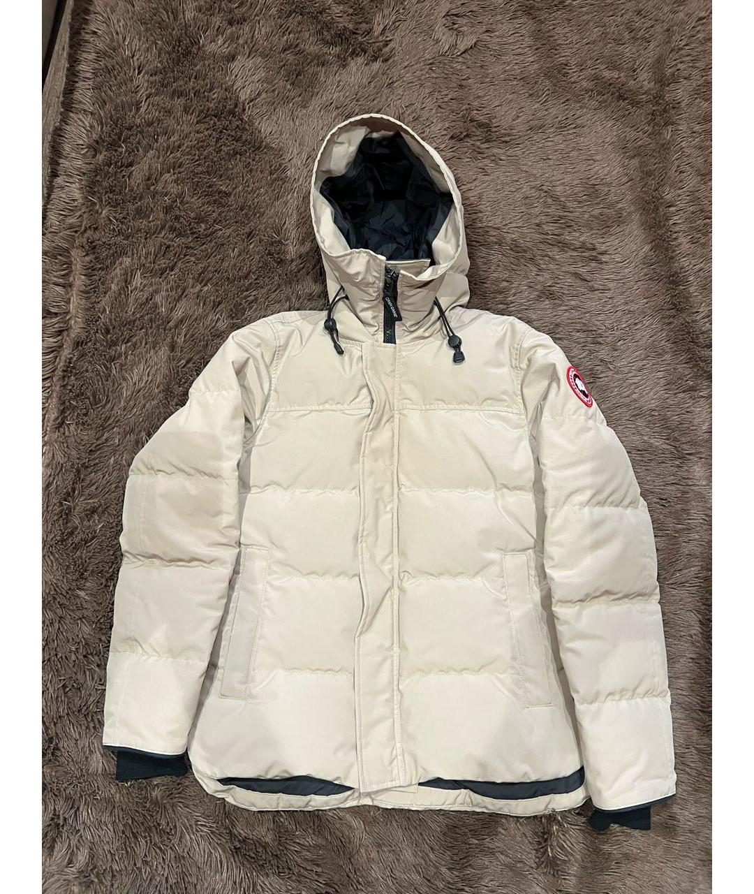 CANADA GOOSE Бежевый пуховик, фото 9