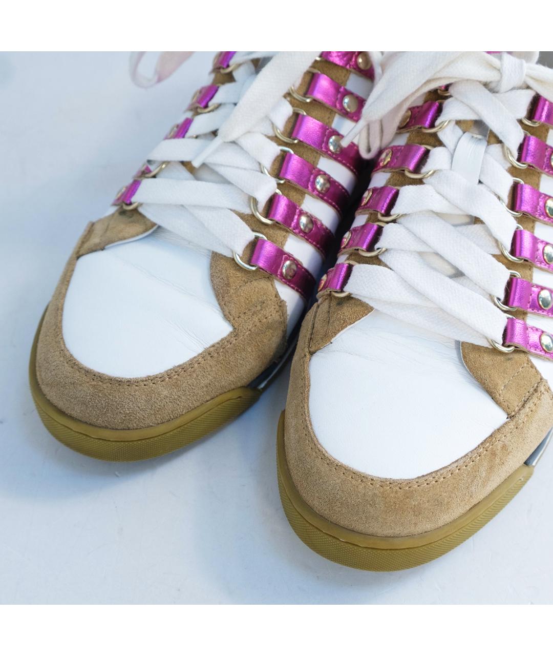 DSQUARED2 Мульти кожаные кеды, фото 3