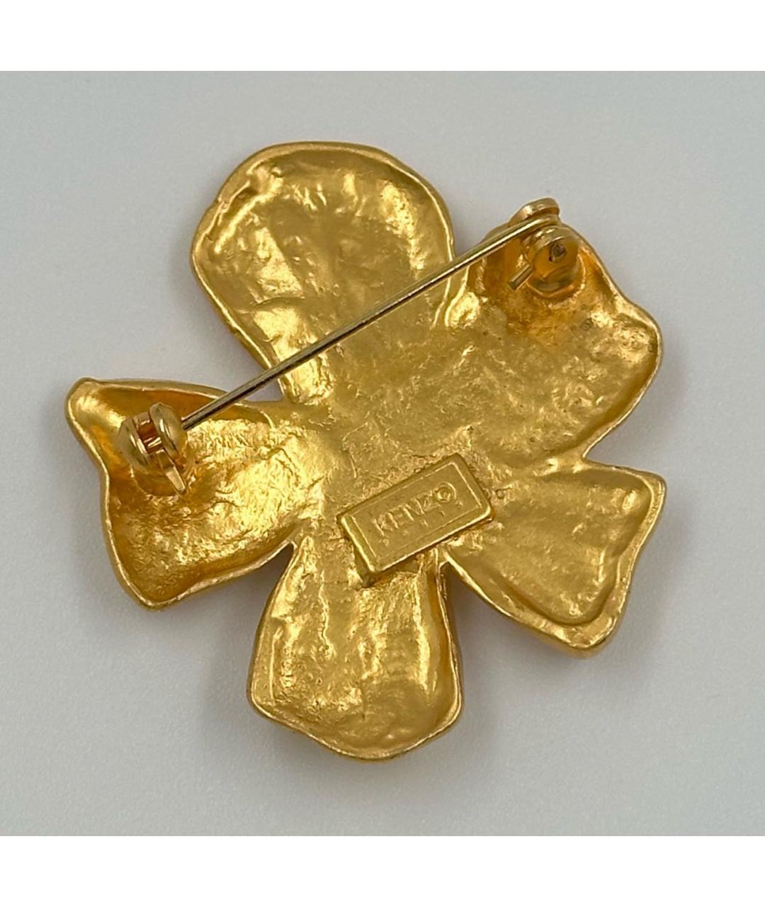 KENZO Золотая позолоченная булавка / брошь, фото 2