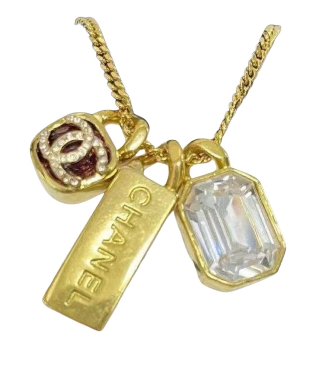 CHANEL Золотое металлическое колье, фото 1