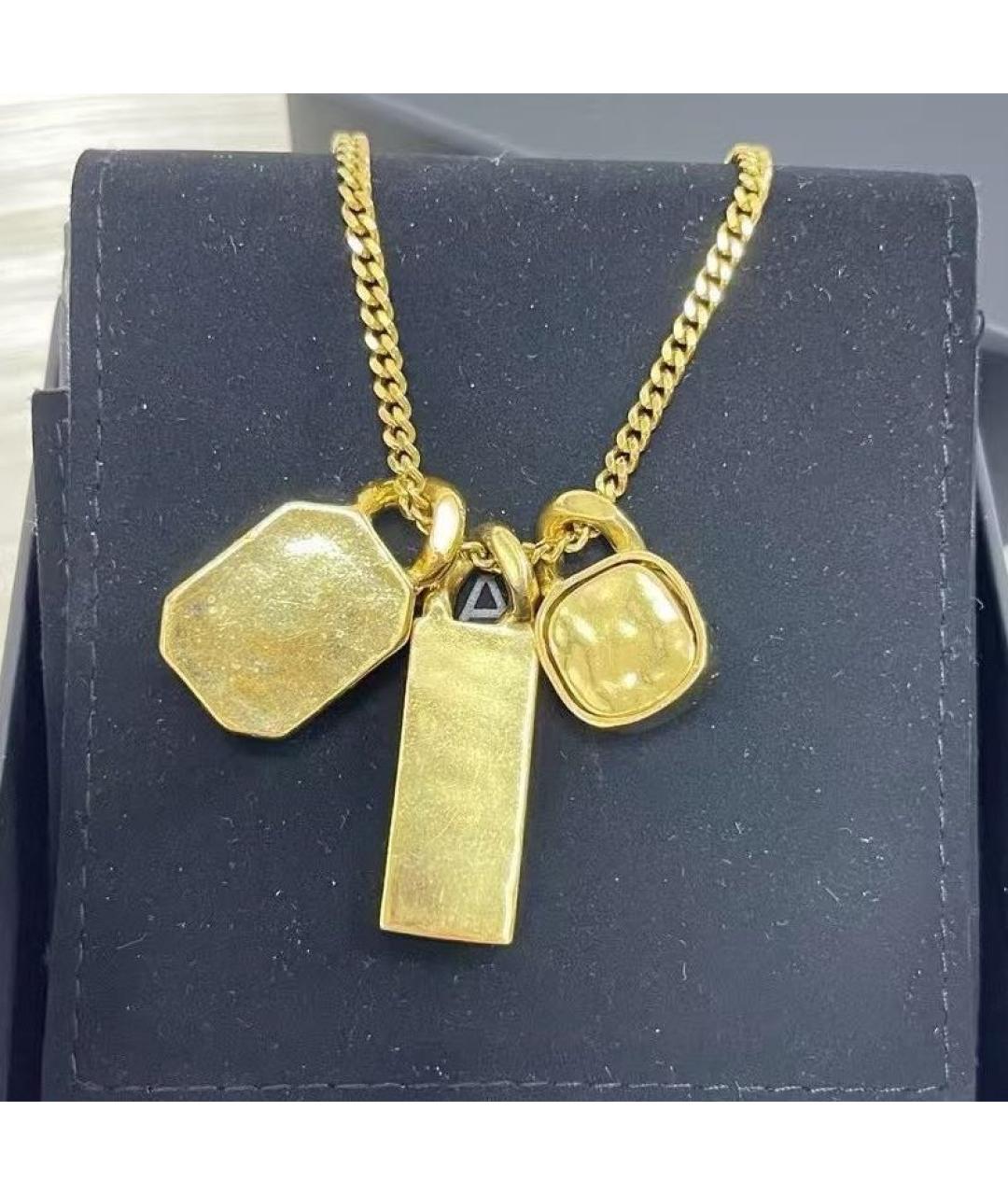 CHANEL Золотое металлическое колье, фото 4