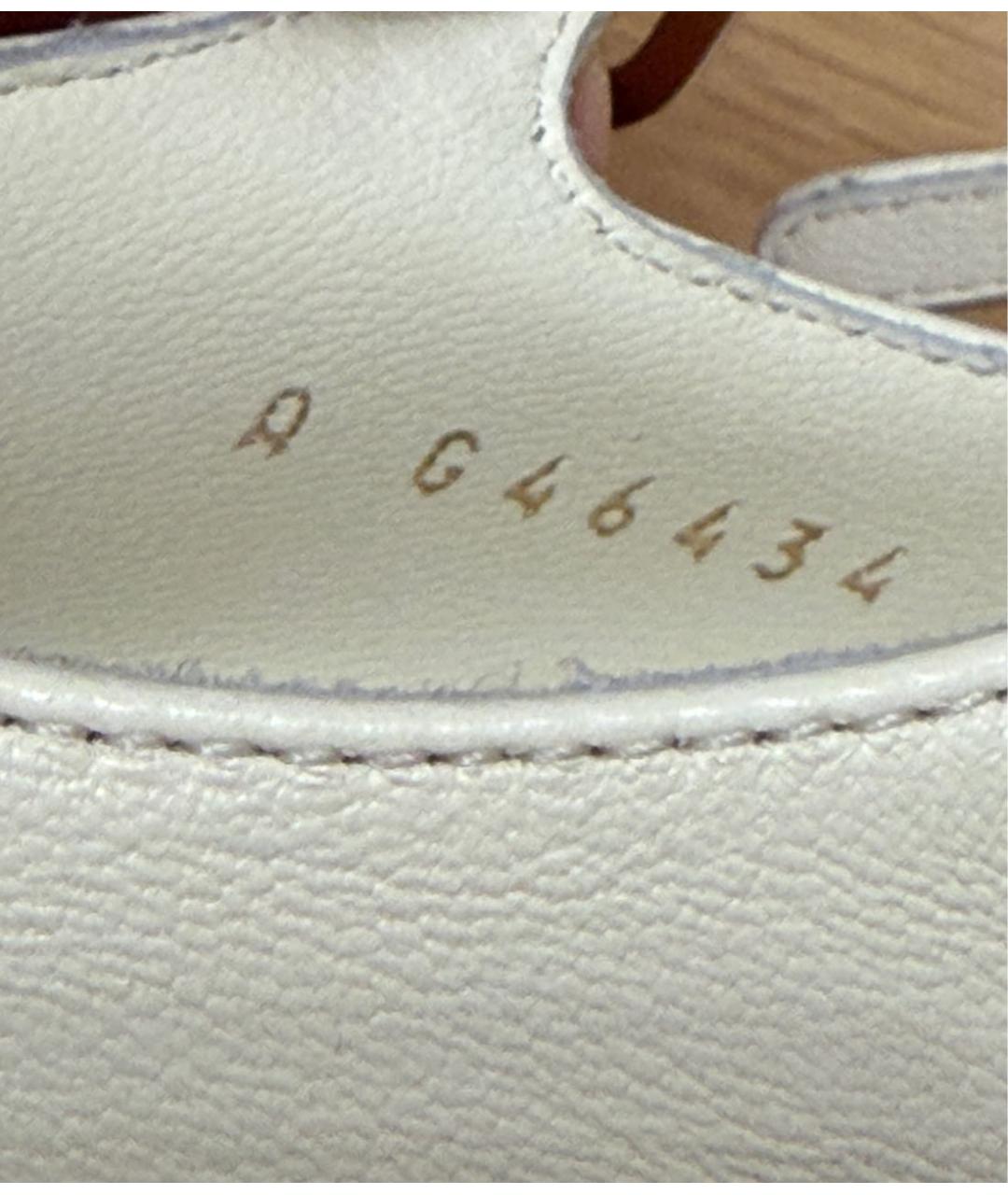 CHANEL Белые кожаные туфли, фото 4
