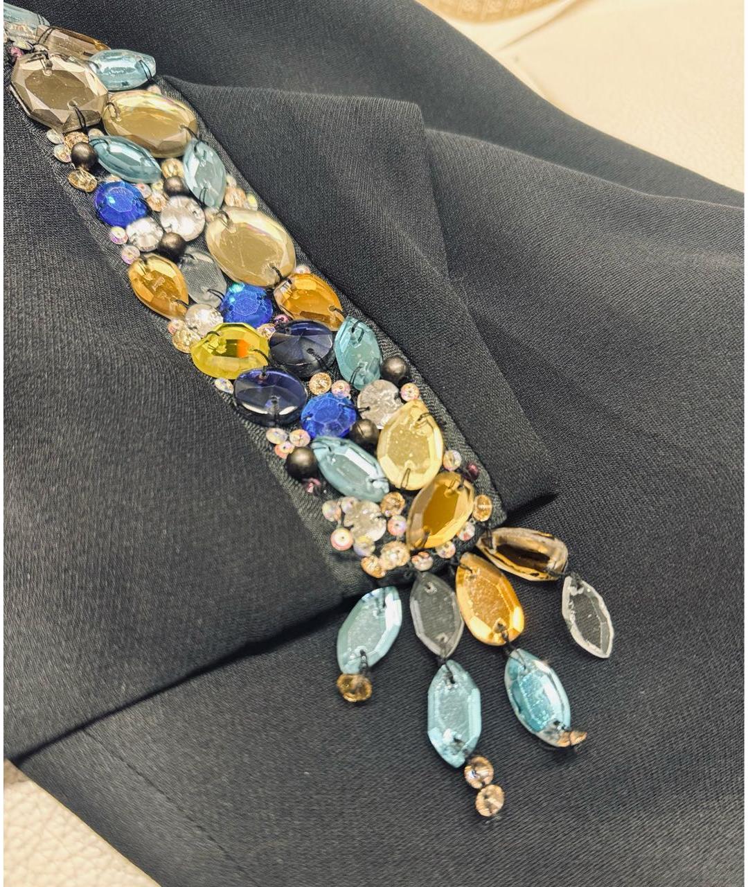 CHLOE Черные шелковые брюки широкие, фото 4