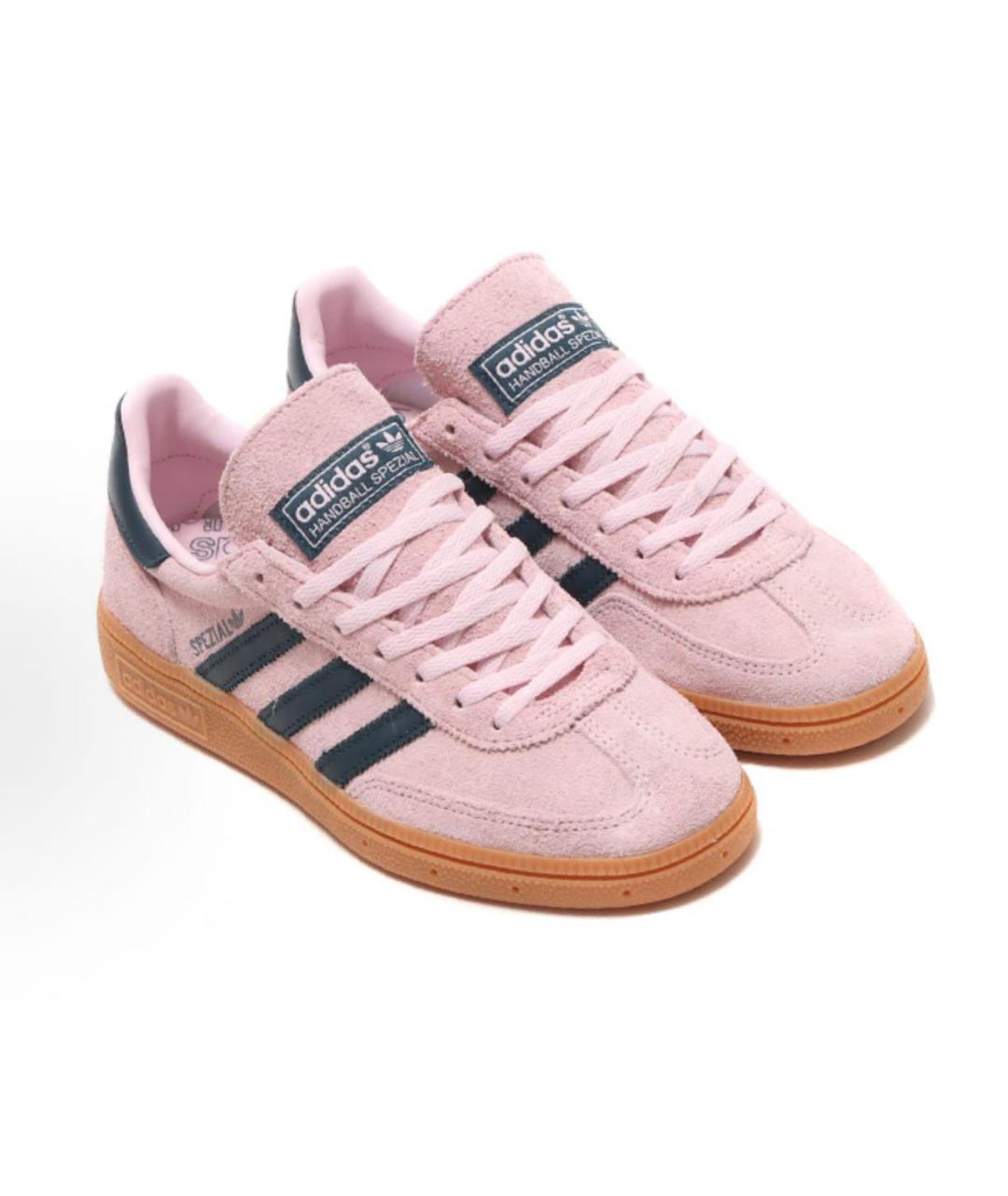 ADIDAS Розовые замшевые кроссовки, фото 3