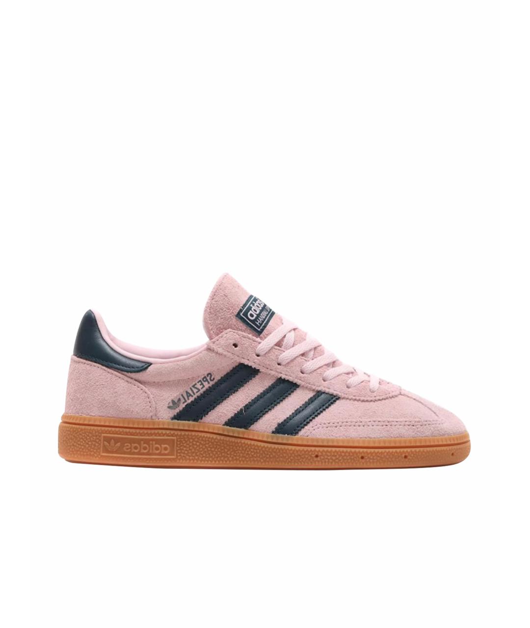 ADIDAS Розовые замшевые кроссовки, фото 1