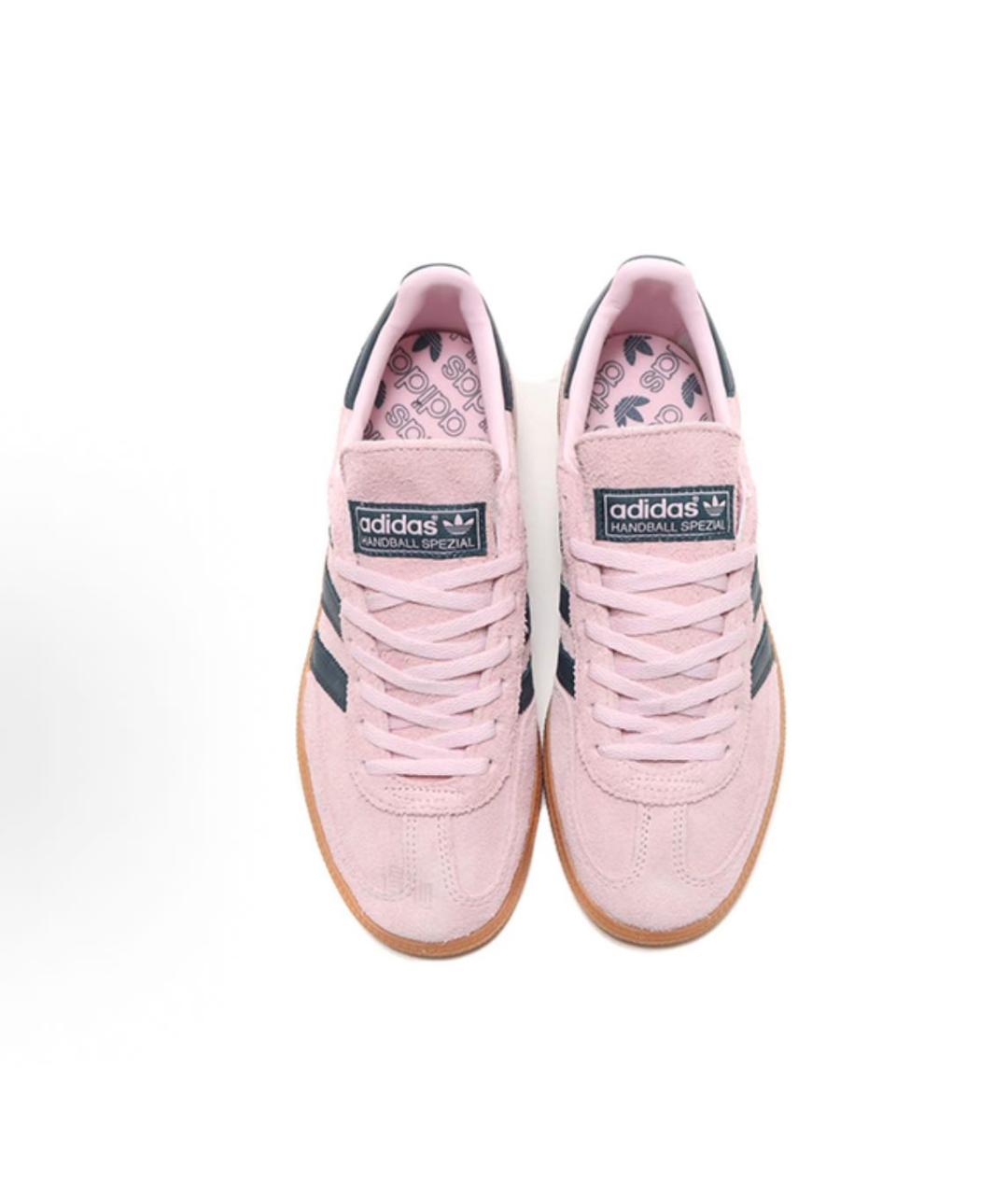 ADIDAS Розовые замшевые кроссовки, фото 4