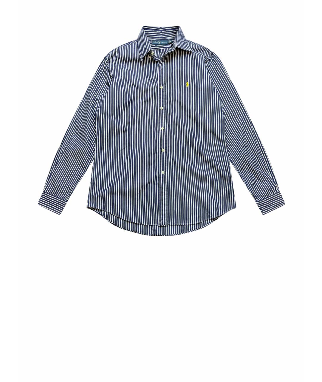 RALPH LAUREN Темно-синяя хлопковая кэжуал рубашка, фото 1