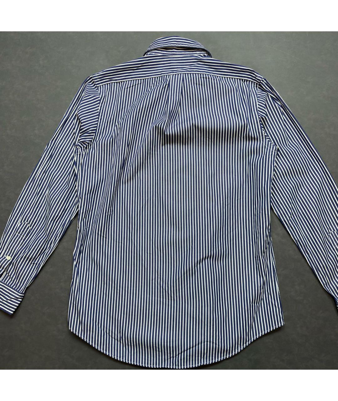 RALPH LAUREN Темно-синяя хлопковая кэжуал рубашка, фото 3