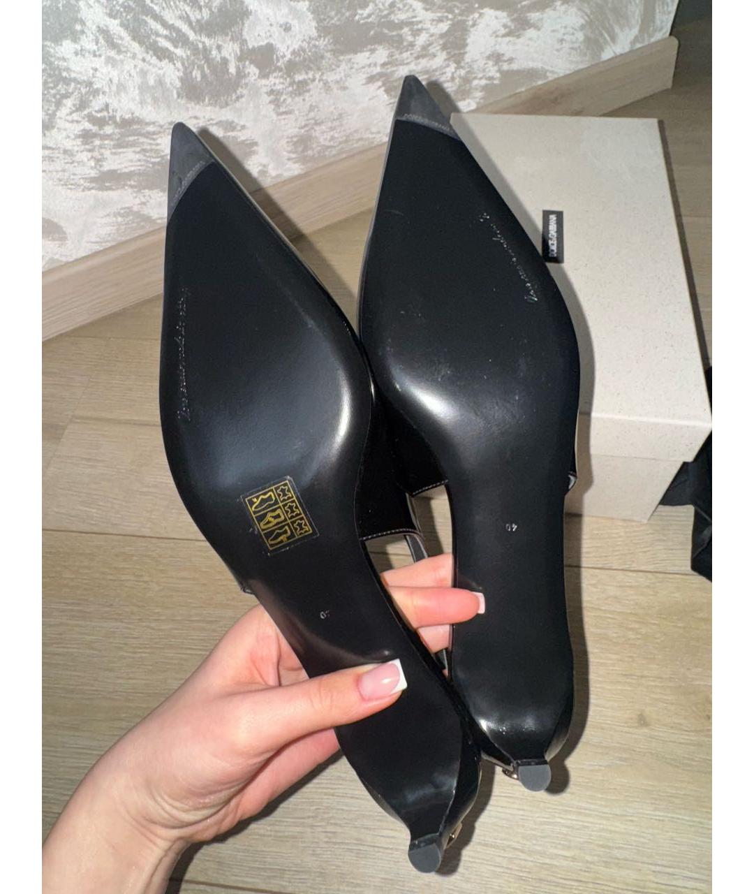 DOLCE&GABBANA Черные туфли из лакированной кожи, фото 5