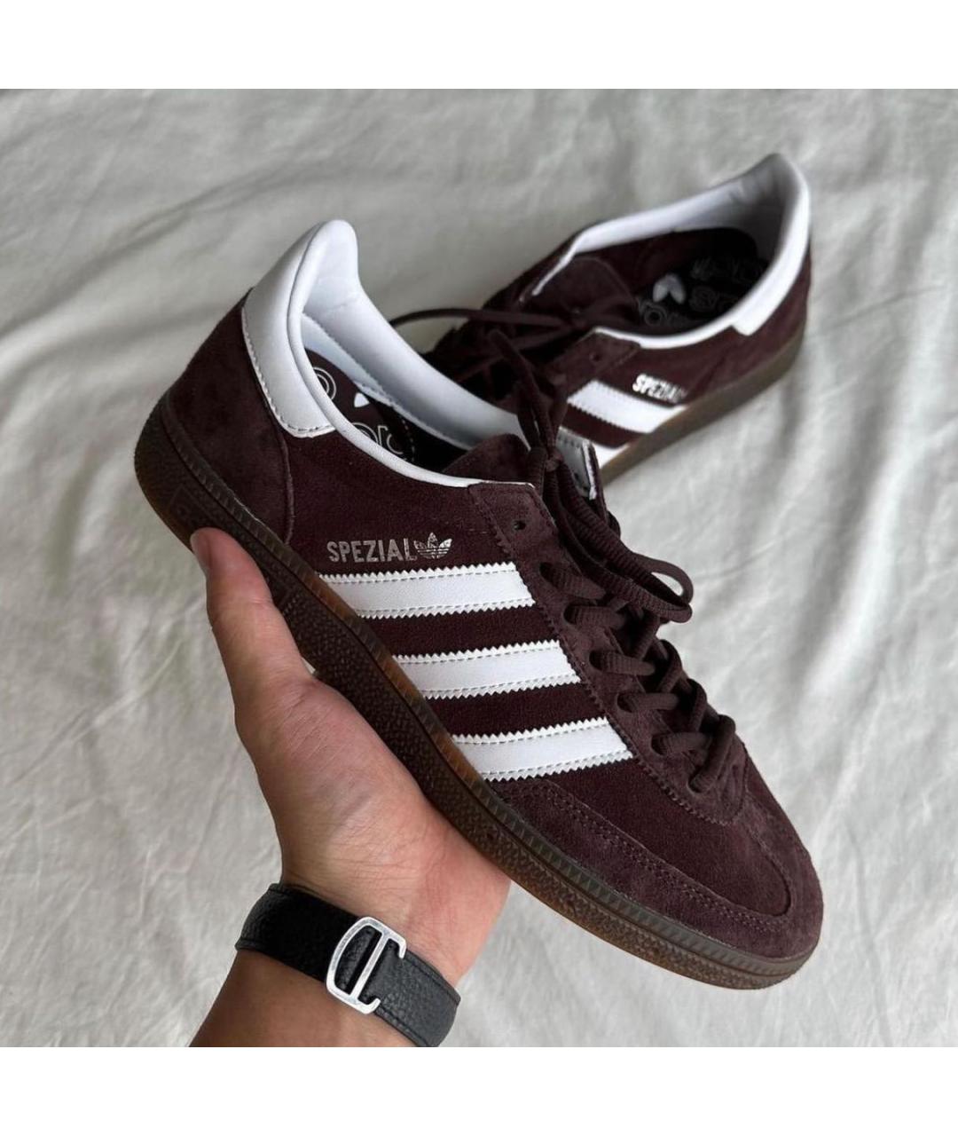 ADIDAS Коричневые замшевые кроссовки, фото 2