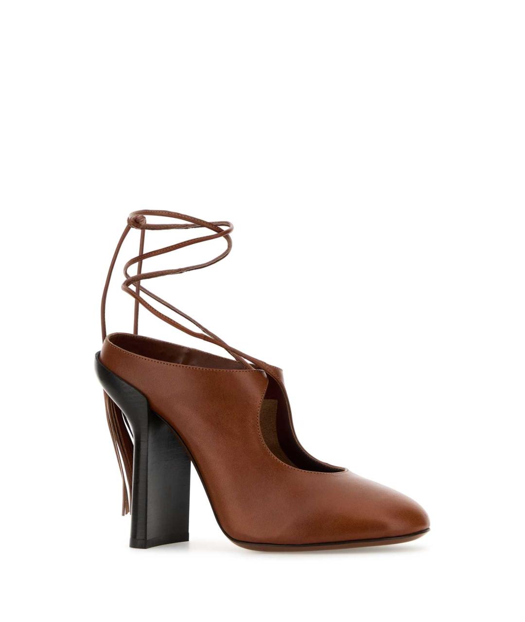 DRIES VAN NOTEN Коричневые кожаные туфли, фото 2