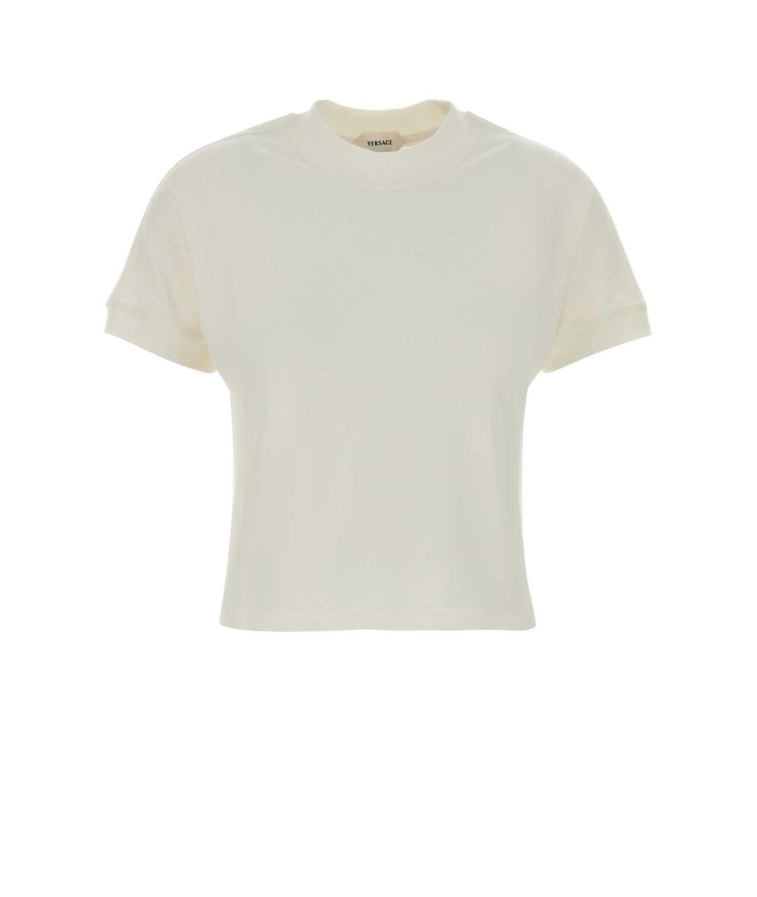 VERSACE Бежевая хлопковая футболка, фото 1
