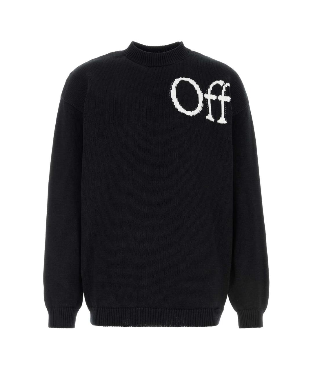 OFF-WHITE Черный хлопковый джемпер / свитер, фото 1