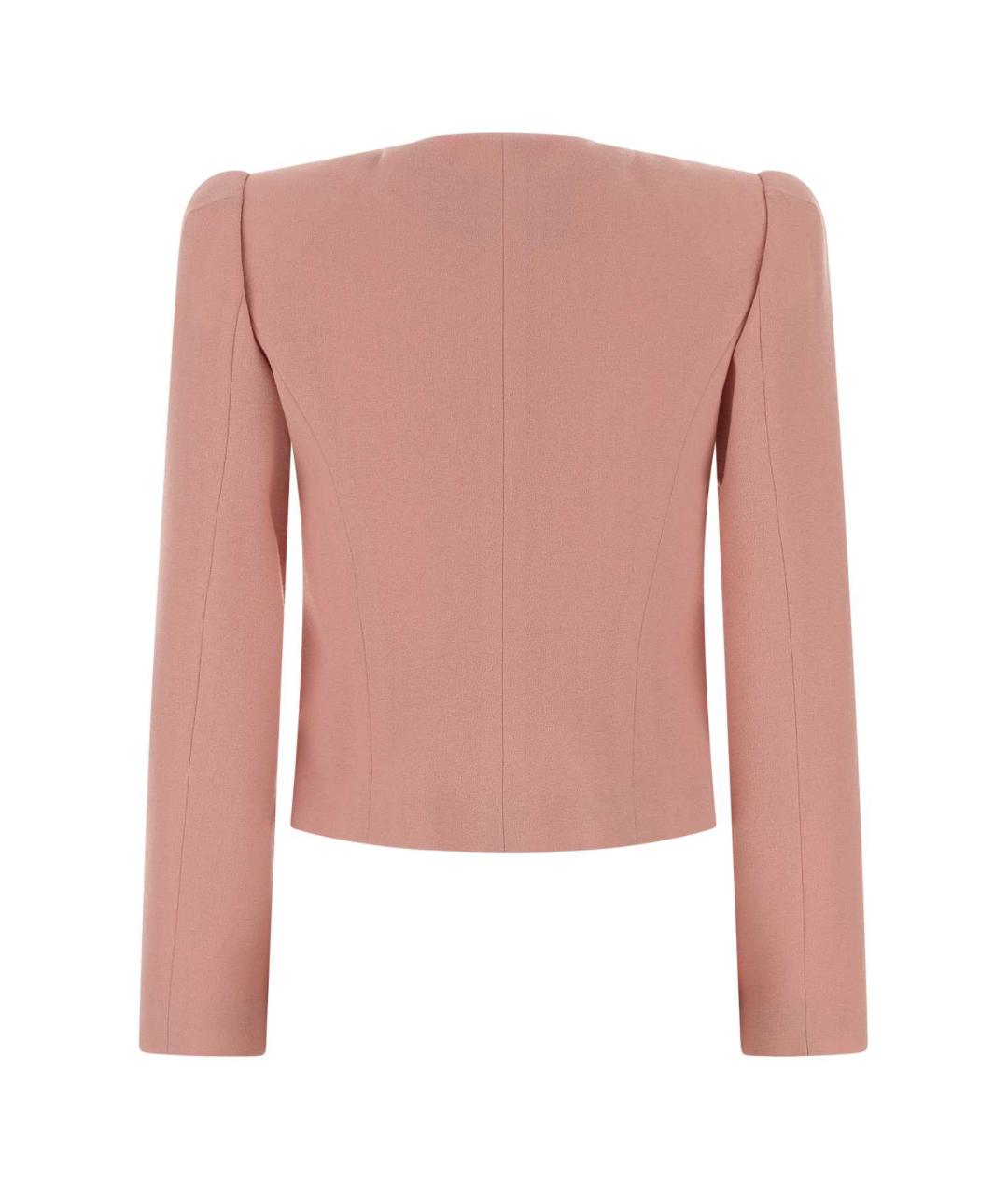 VALENTINO Розовый шерстяной жакет/пиджак, фото 2