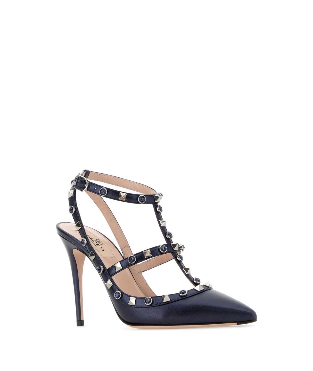 VALENTINO Синие кожаные туфли, фото 2