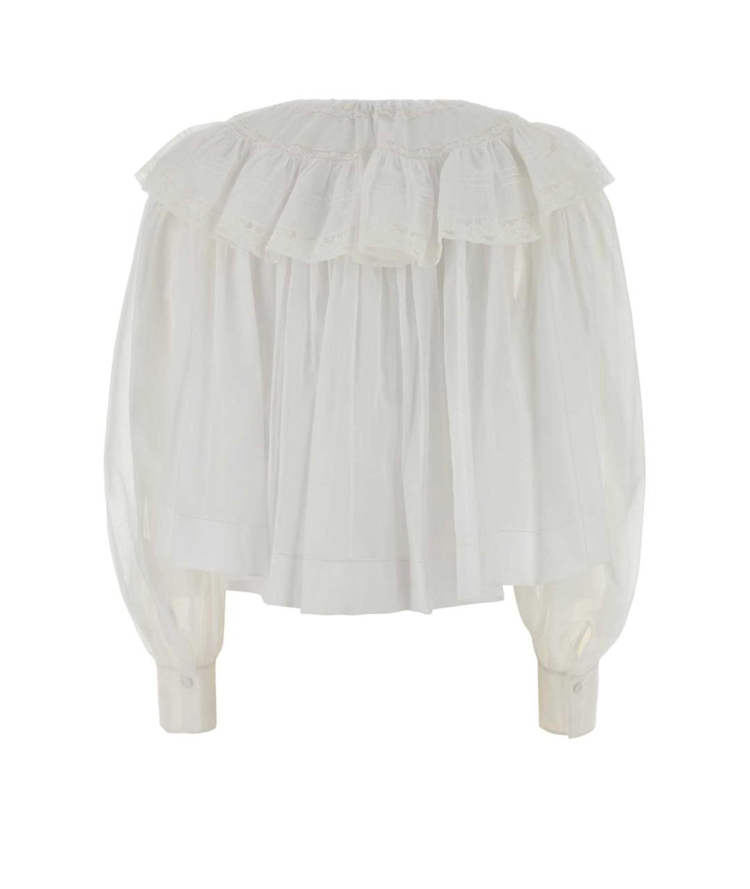 CHLOE Белая хлопковая блузы, фото 2