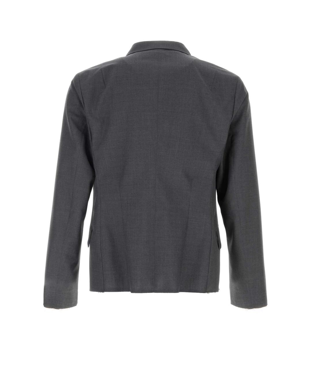 JIL SANDER Серый шерстяной пиджак, фото 2