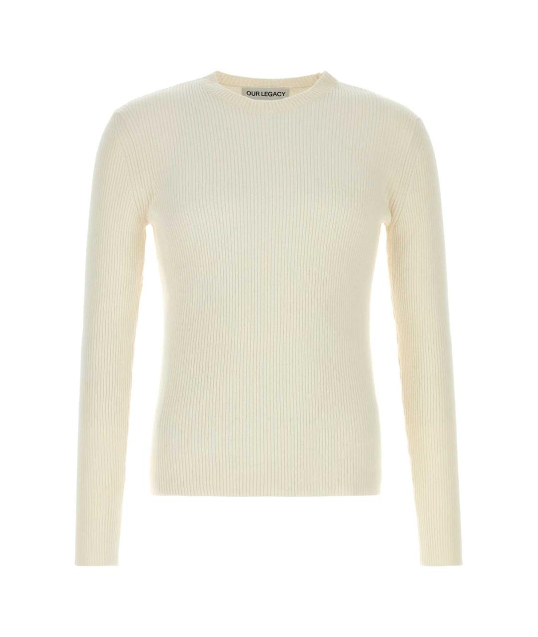 OUR LEGACY Белый шелковый джемпер / свитер, фото 1