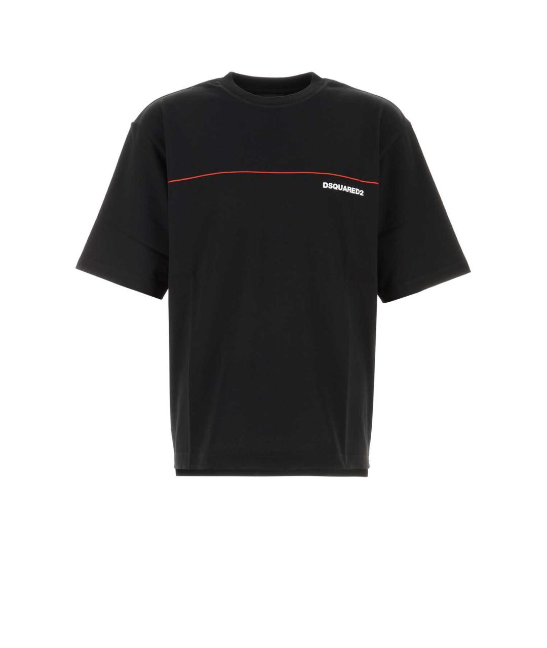 DSQUARED2 Черная хлопковая футболка, фото 1