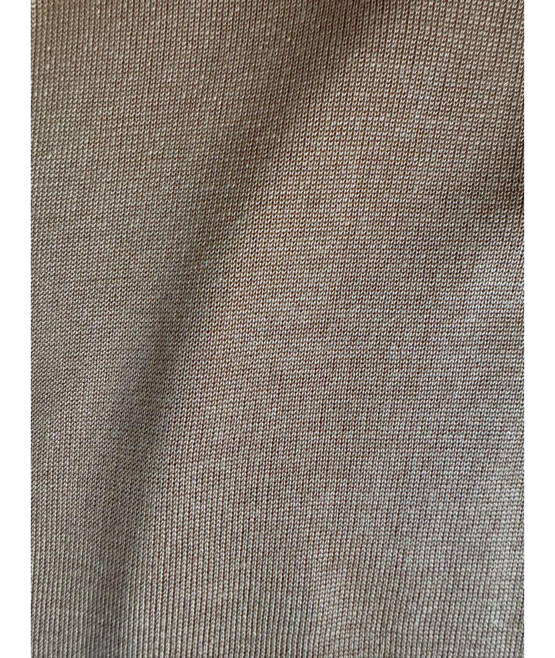 KITON Горчичное поло с коротким рукавом, фото 4