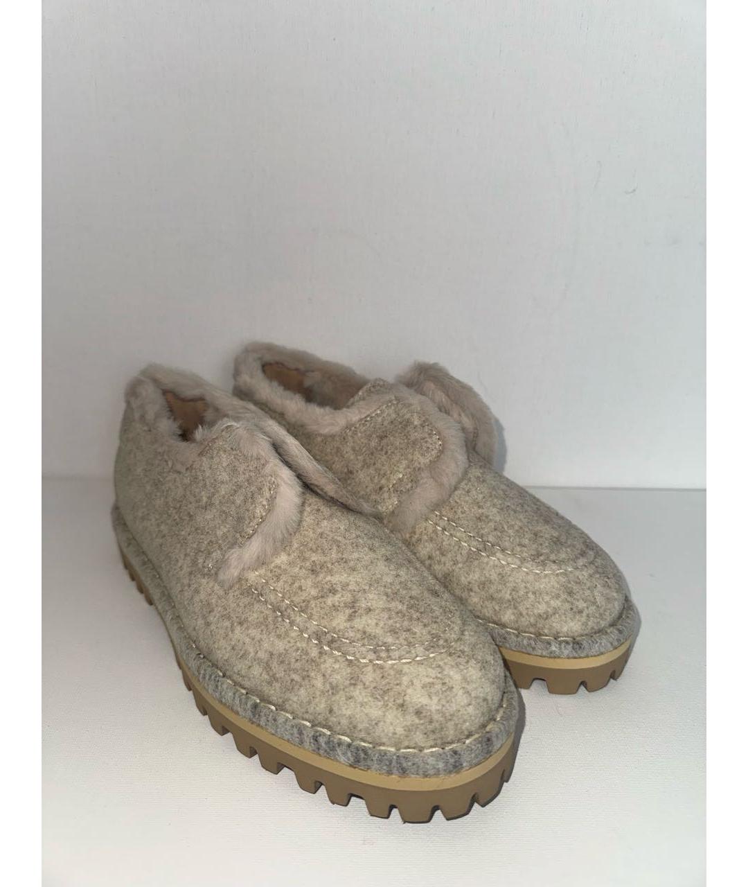 LE SILLA Бежевые лоферы, фото 6