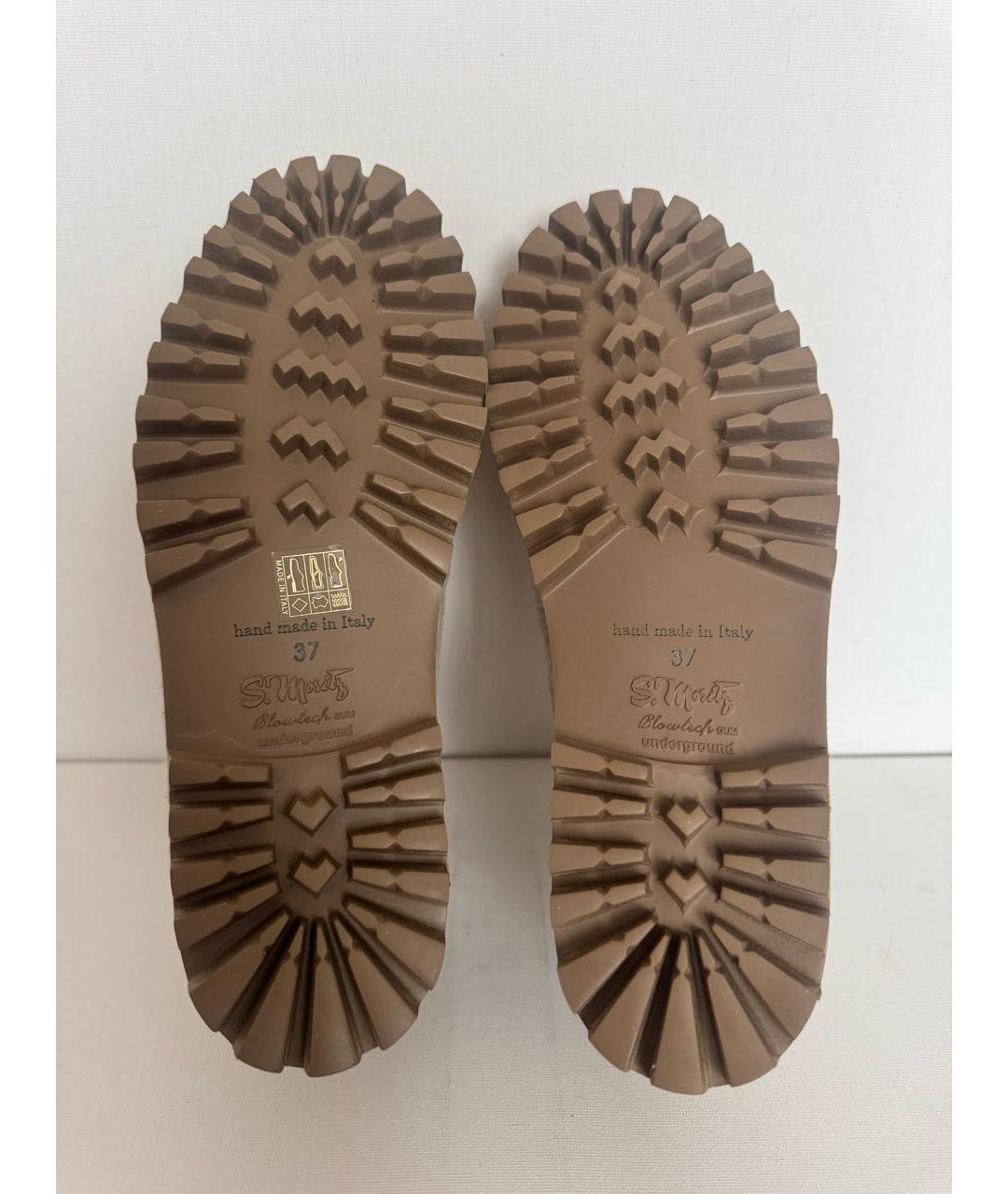 LE SILLA Бежевые лоферы, фото 7