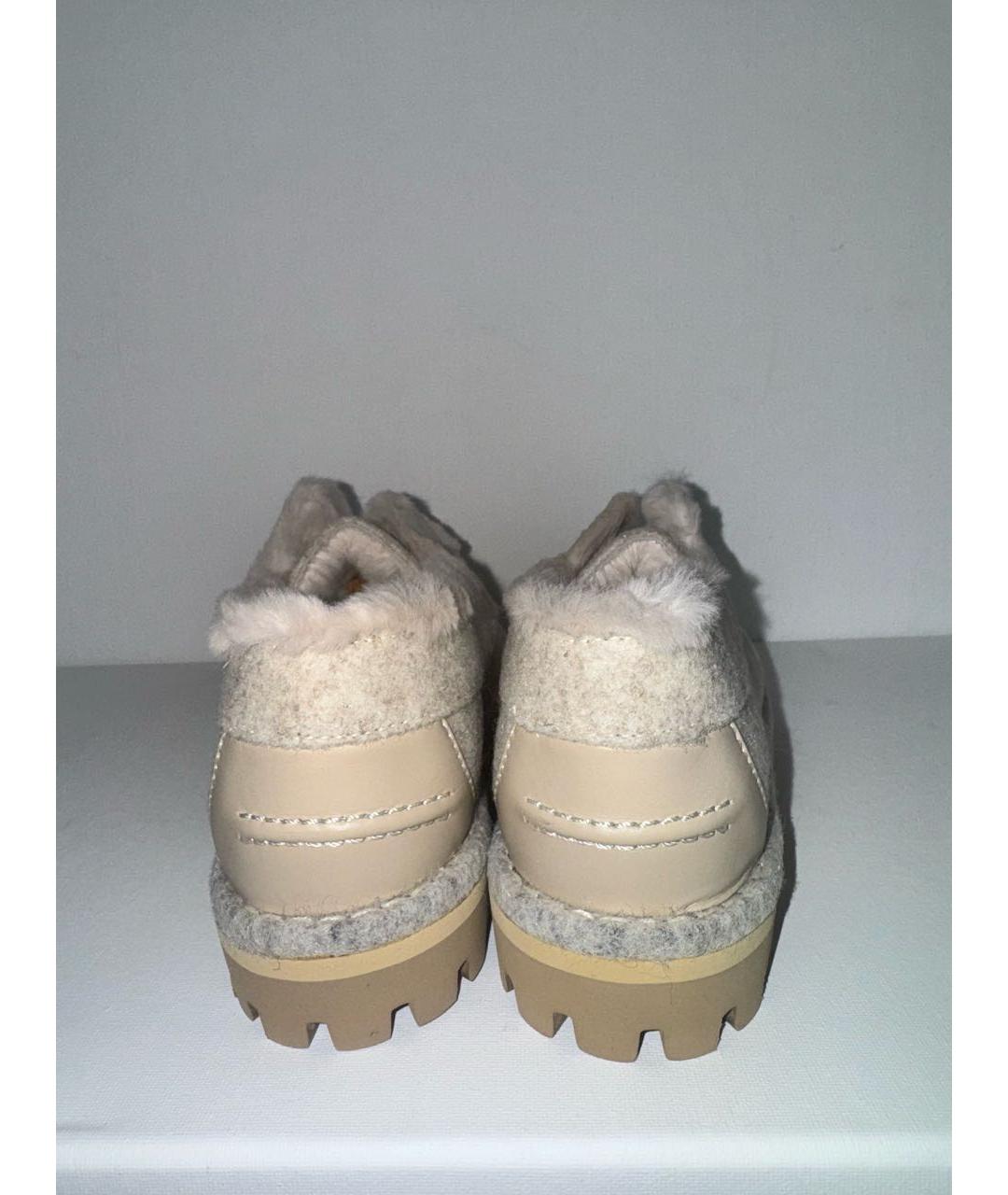 LE SILLA Бежевые лоферы, фото 4