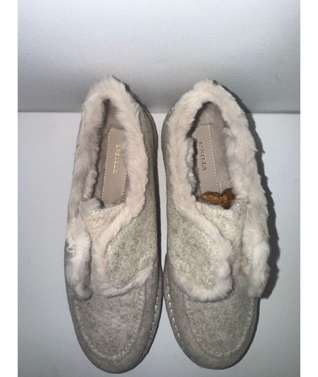 LE SILLA Бежевые лоферы, фото 3