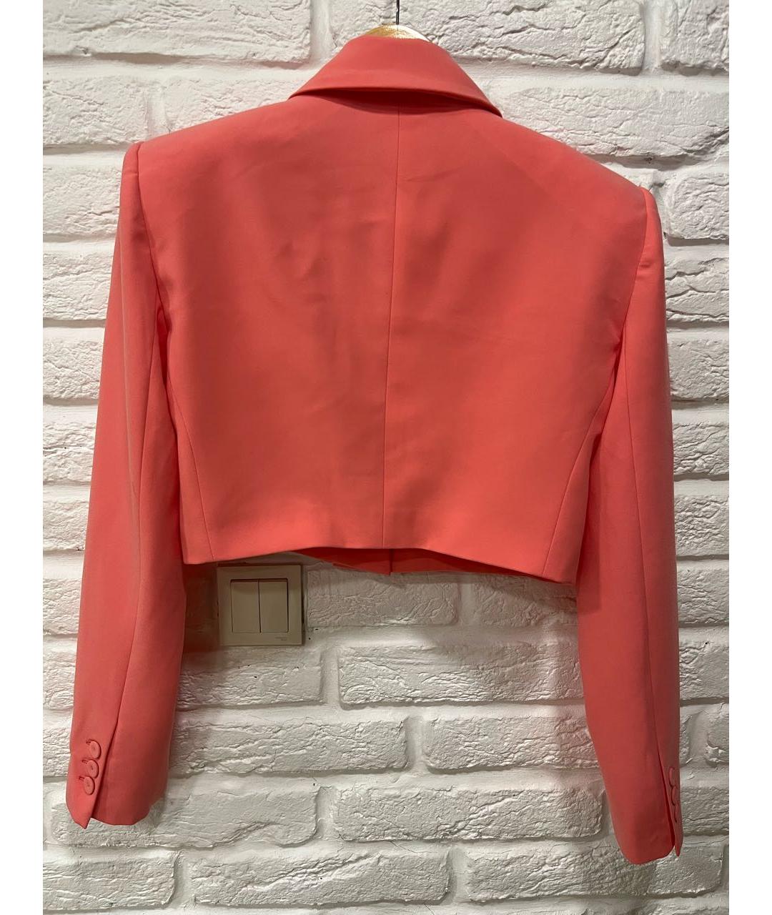 PATRIZIA PEPE Коралловый полиэстеровый жакет/пиджак, фото 2
