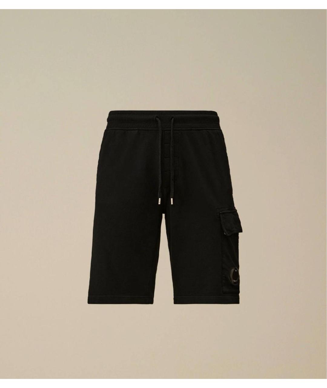 CP COMPANY Черные хлопковые шорты, фото 6