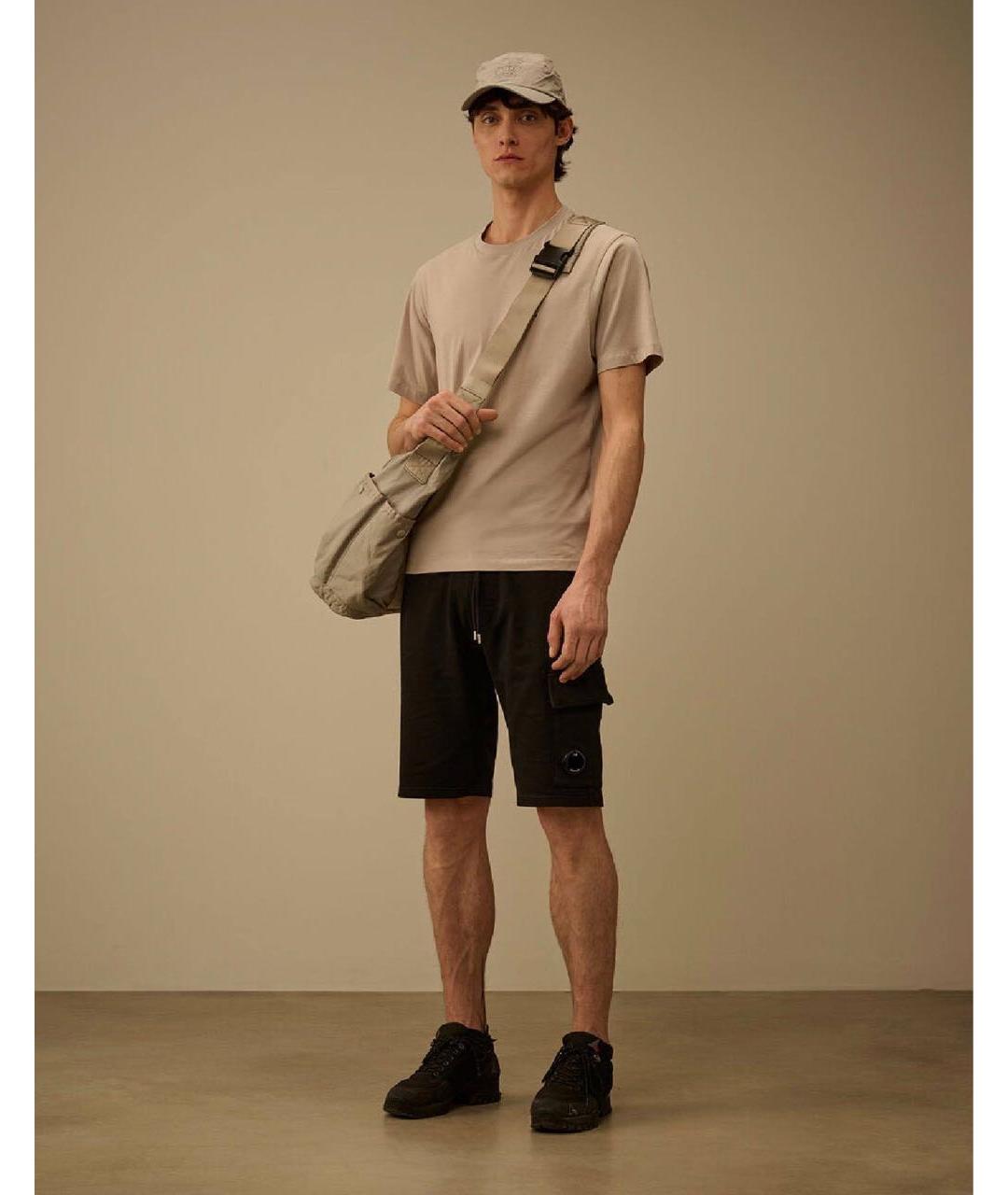 CP COMPANY Черные хлопковые шорты, фото 3