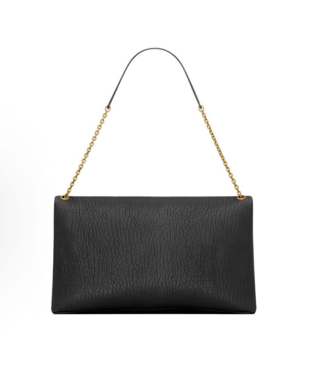 SAINT LAURENT Черная кожаная сумка через плечо, фото 4