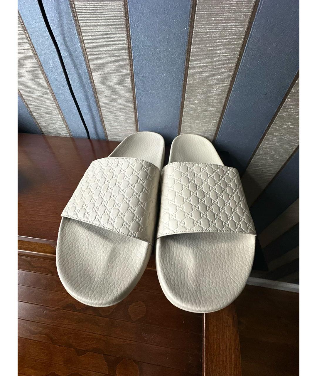 GUCCI Бежевые шлепанцы, фото 2