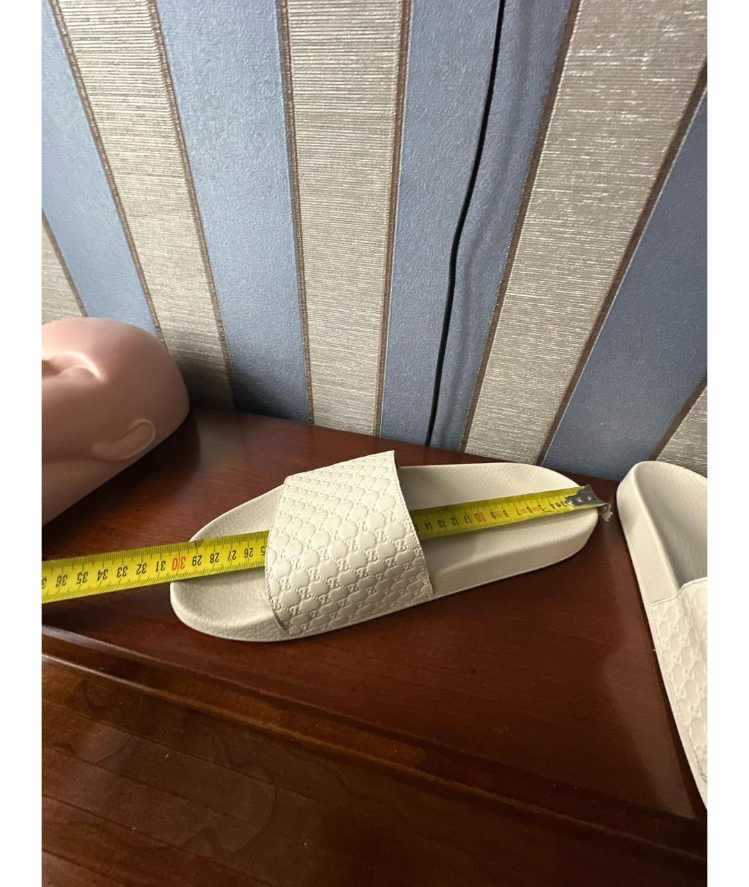 GUCCI Бежевые шлепанцы, фото 7