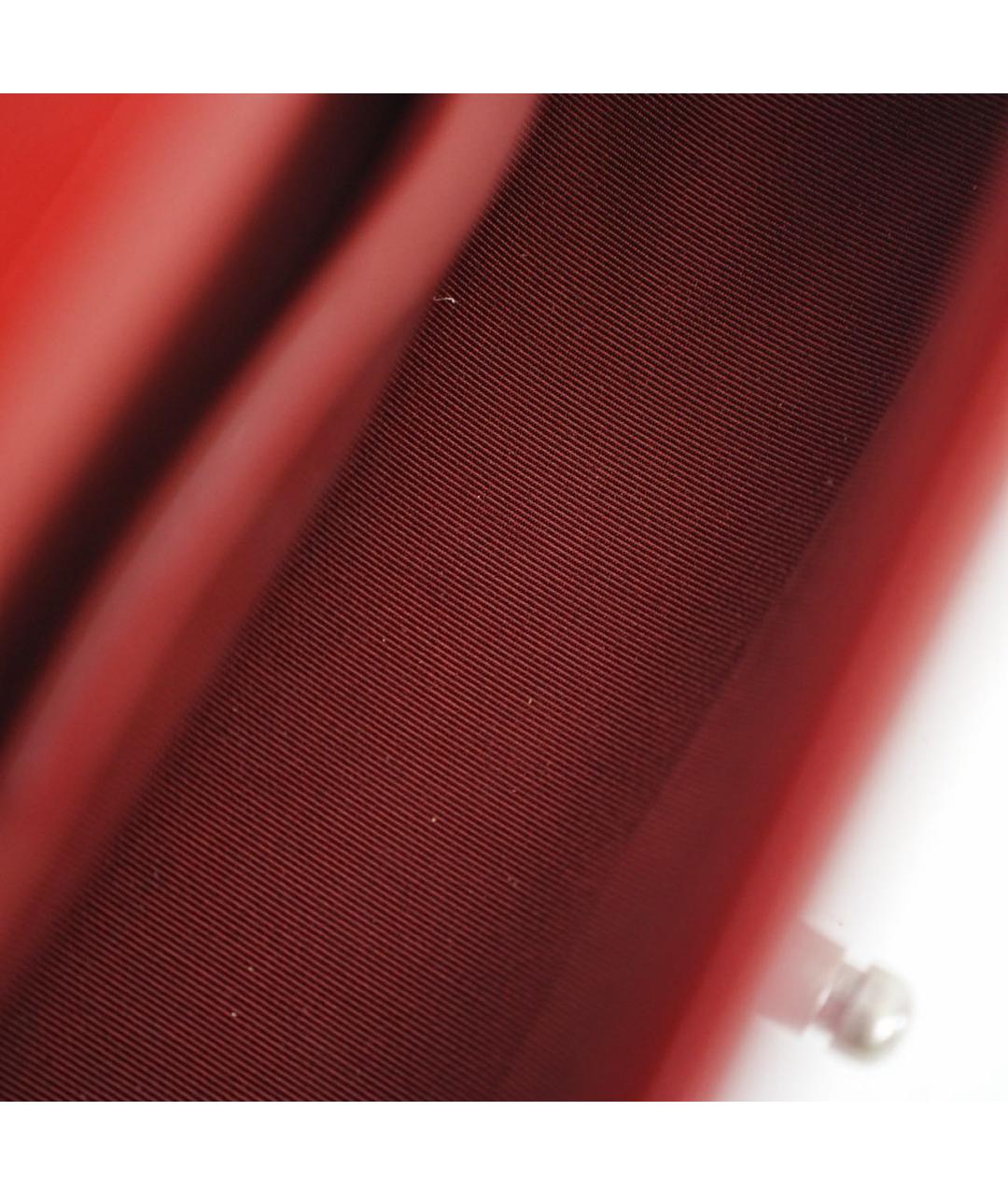 CHANEL Красная кожаная сумка через плечо, фото 6