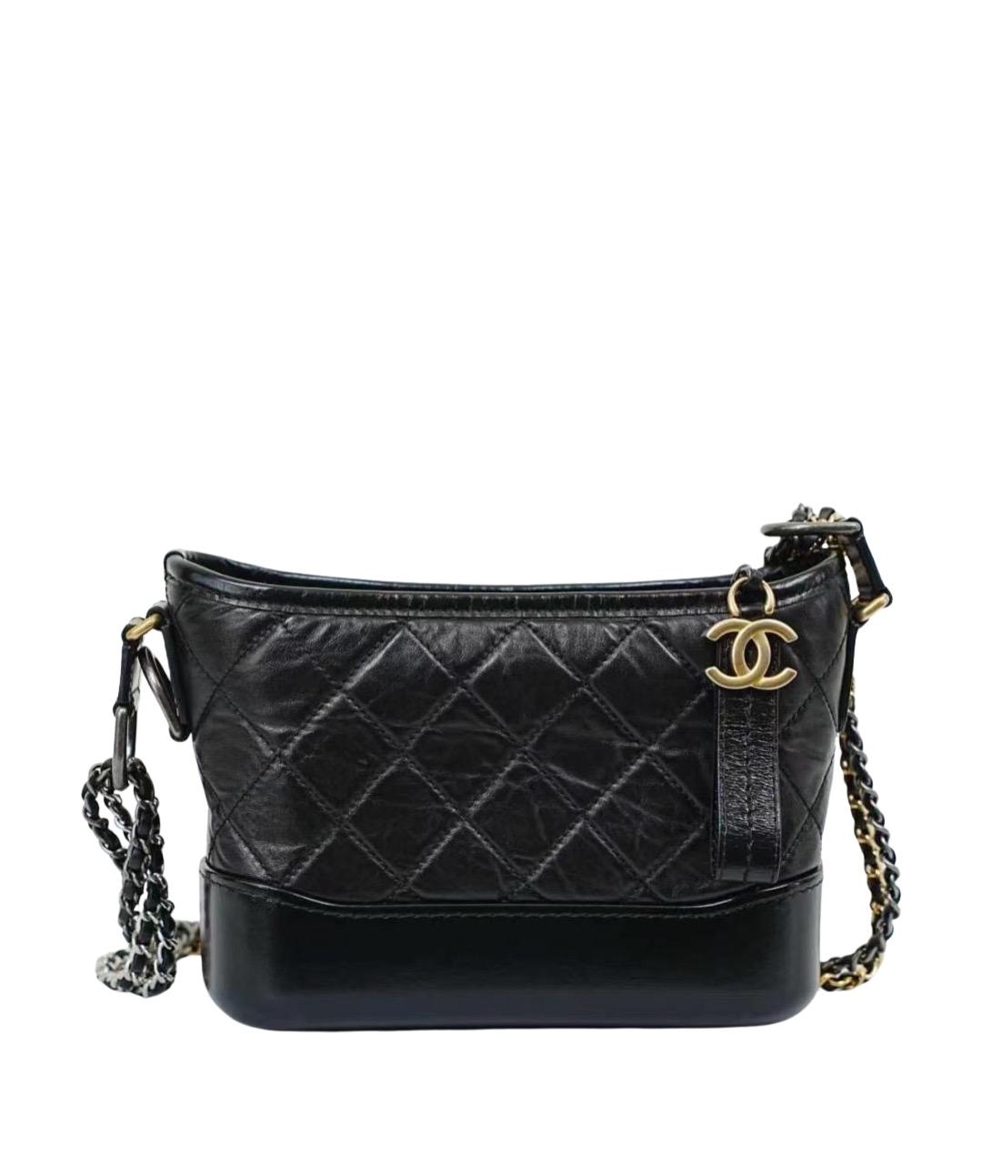 CHANEL Черная кожаная сумка через плечо, фото 1