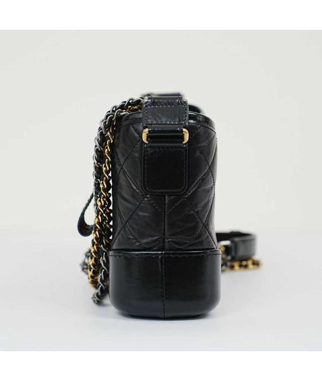CHANEL Черная кожаная сумка через плечо, фото 4
