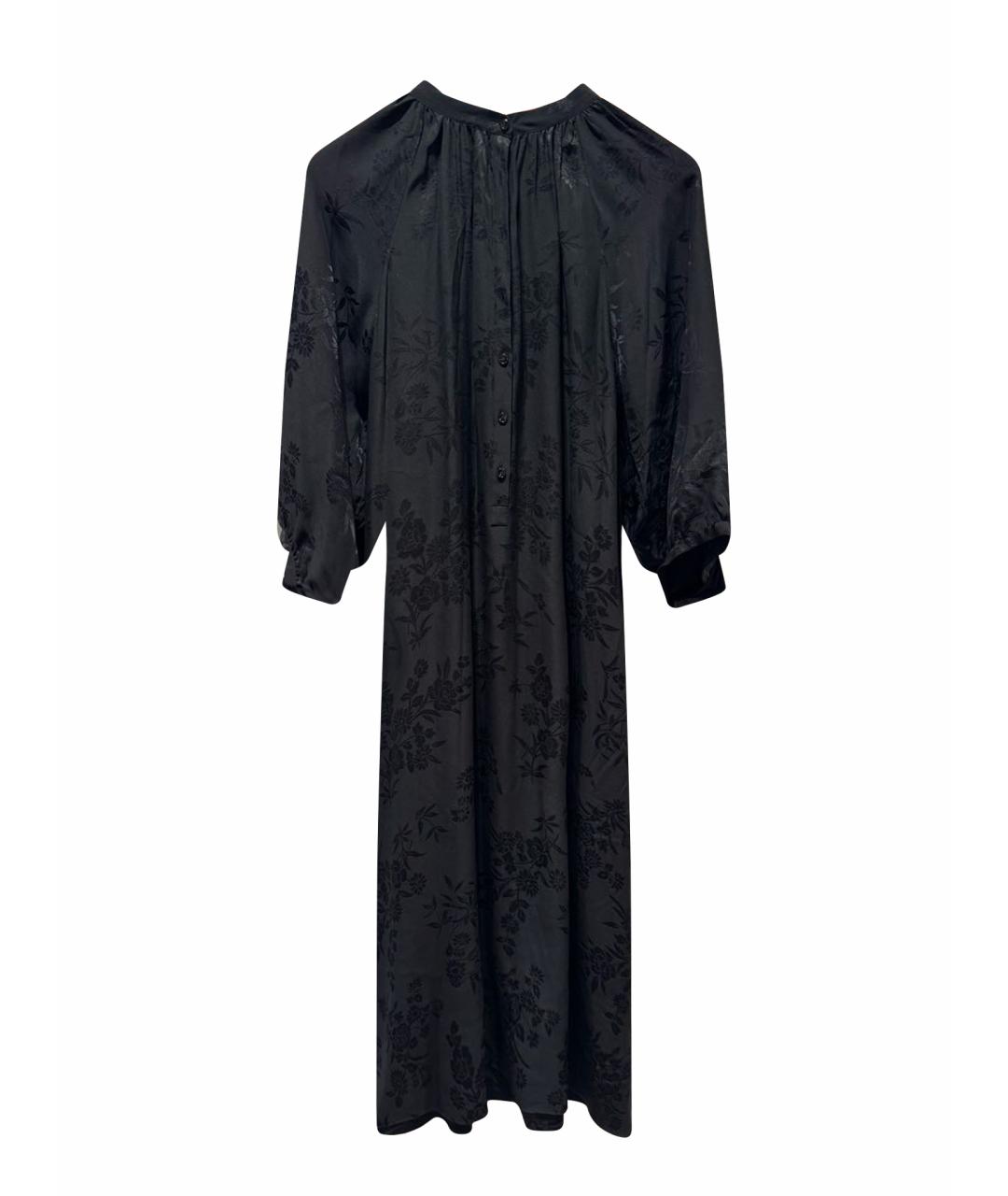 CELINE Черное шелковое коктейльное платье, фото 1