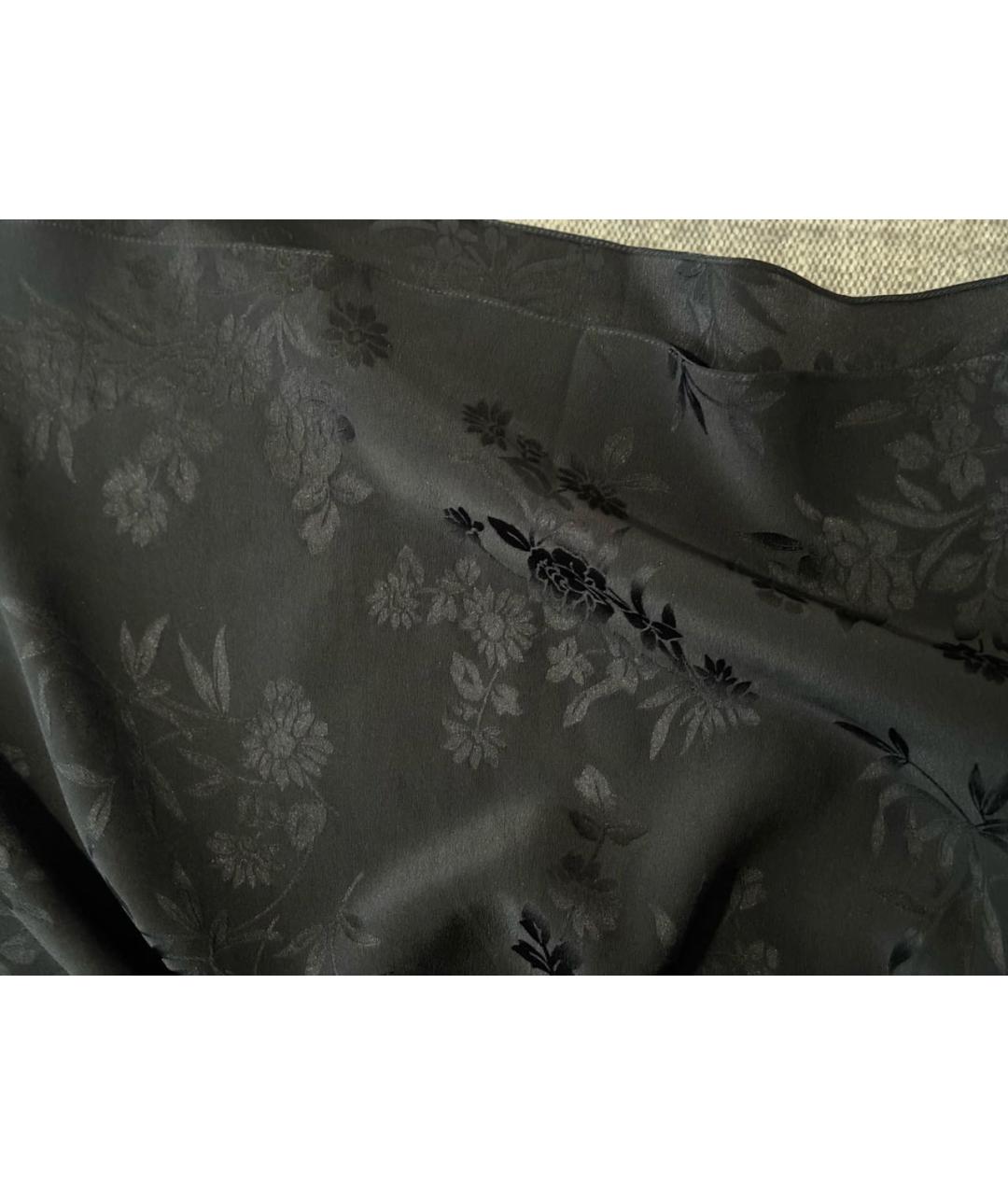 CELINE Черное шелковое коктейльное платье, фото 7