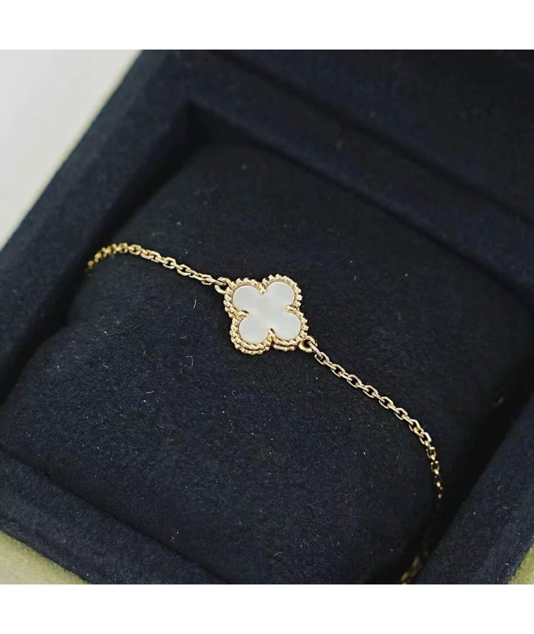 VAN CLEEF & ARPELS Белый браслет из желтого золота, фото 3