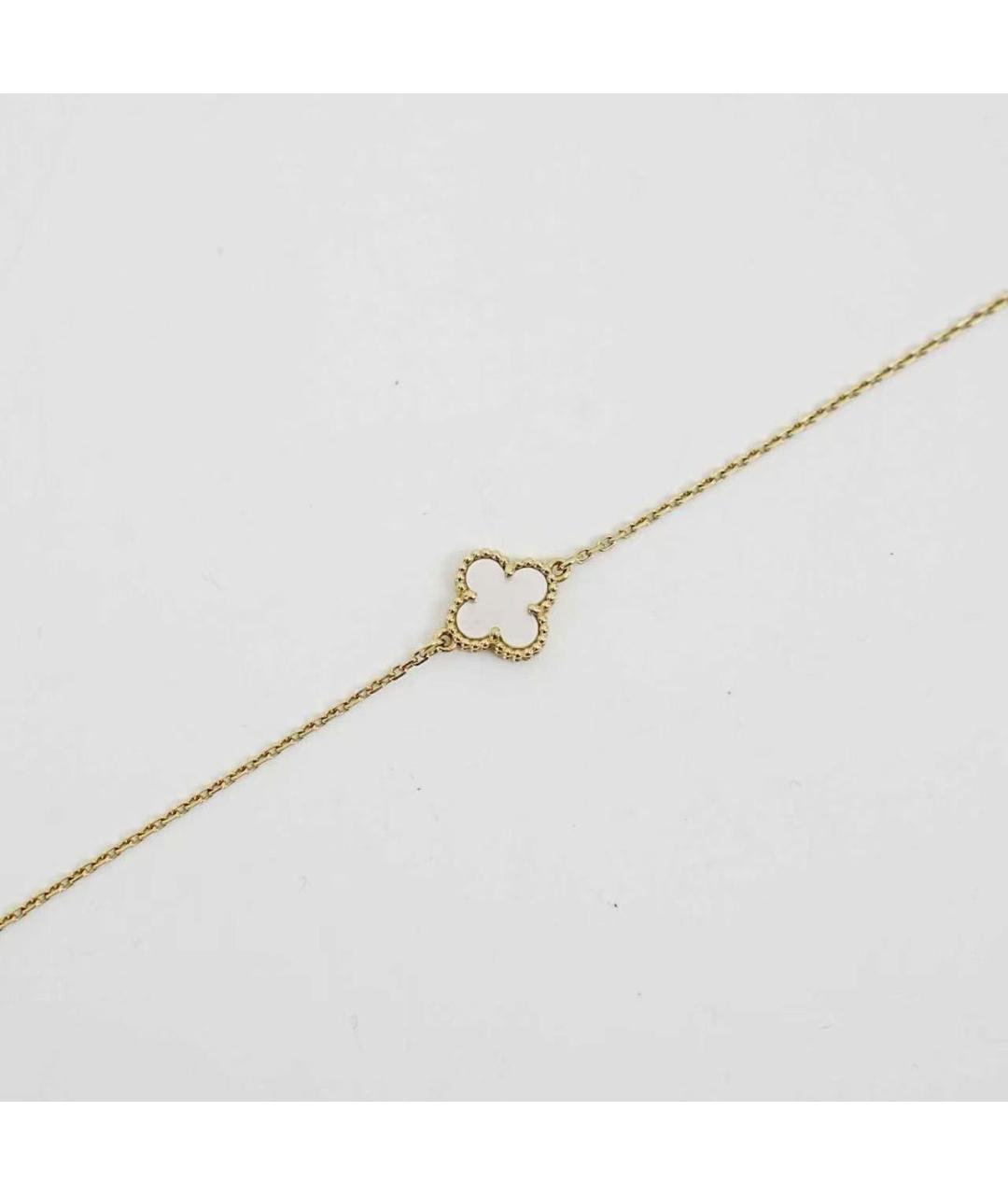 VAN CLEEF & ARPELS Белый браслет из желтого золота, фото 5