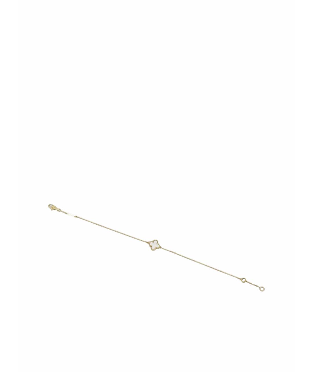 VAN CLEEF & ARPELS Белый браслет из желтого золота, фото 1