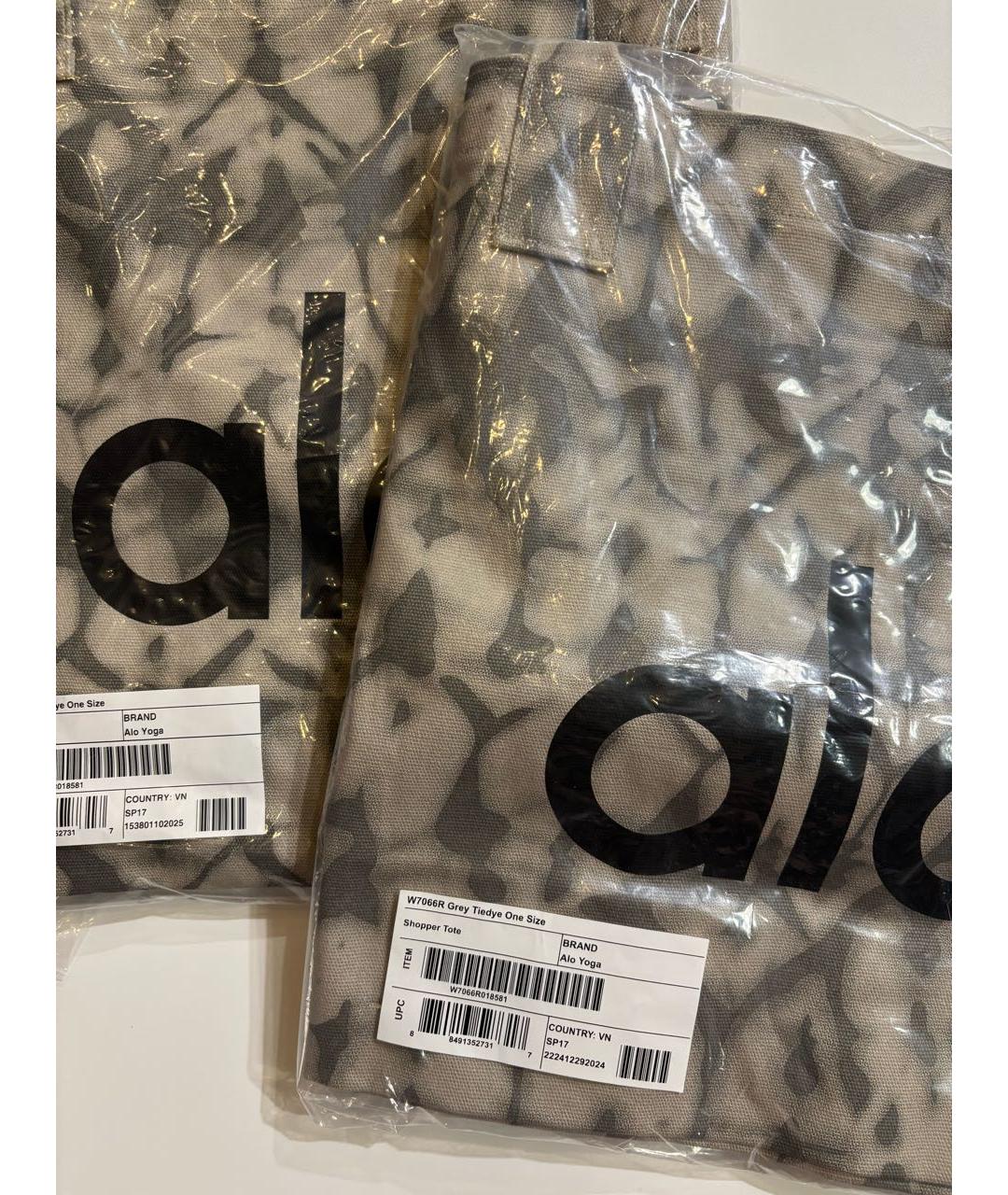 ALO YOGA Антрацитовая тканевая дорожная/спортивная сумка, фото 2